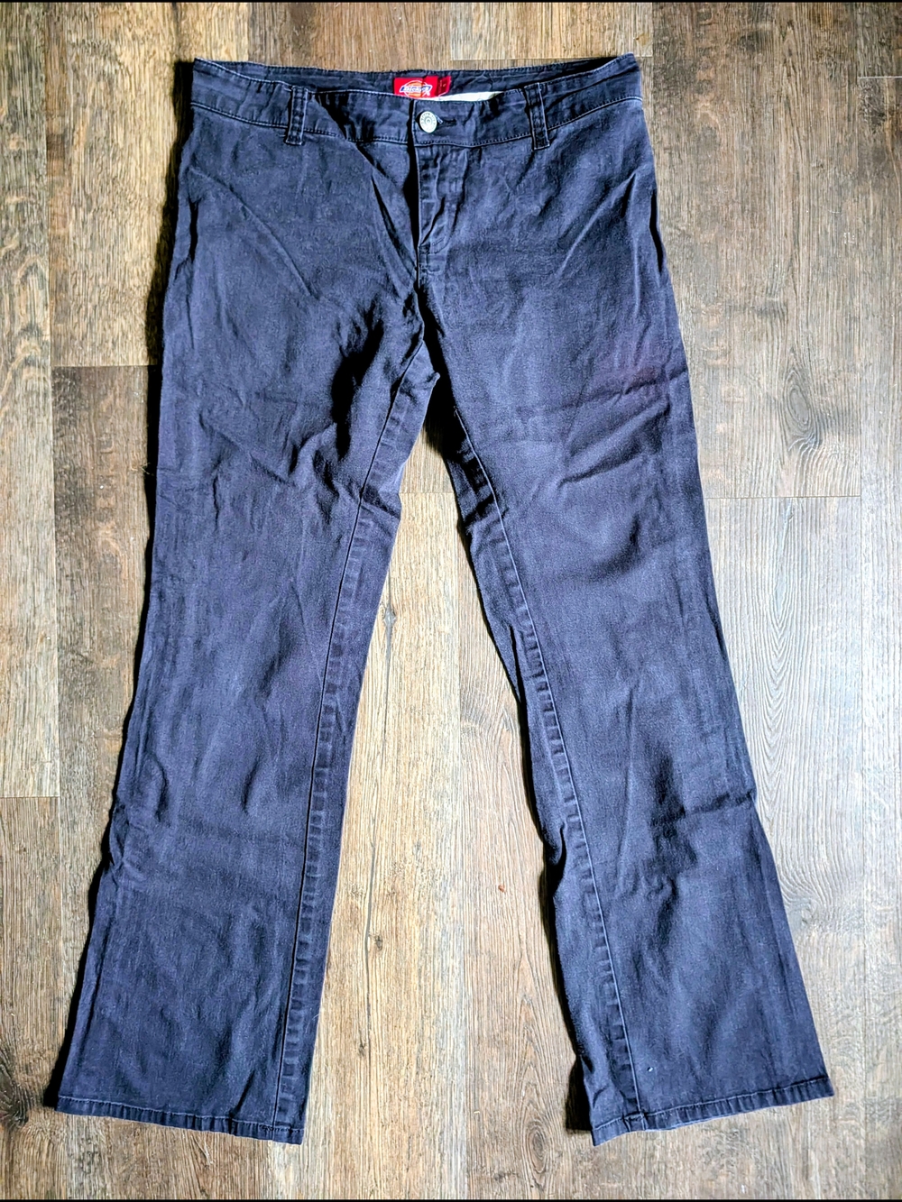 Women's Dickies Work Pants Y2K Dark Navy Straight-Leg Jeans